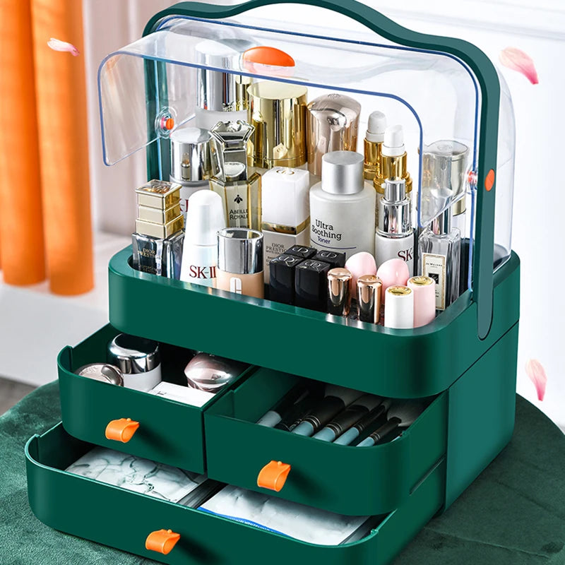 Encased Makeup Organizer with Drawers