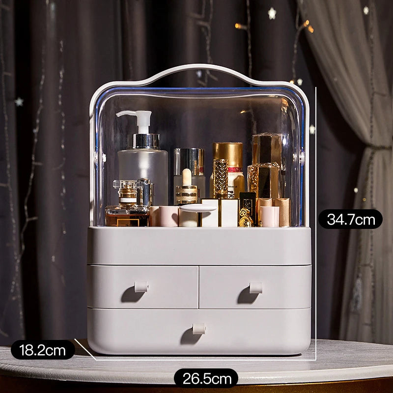 Encased Makeup Organizer with Drawers