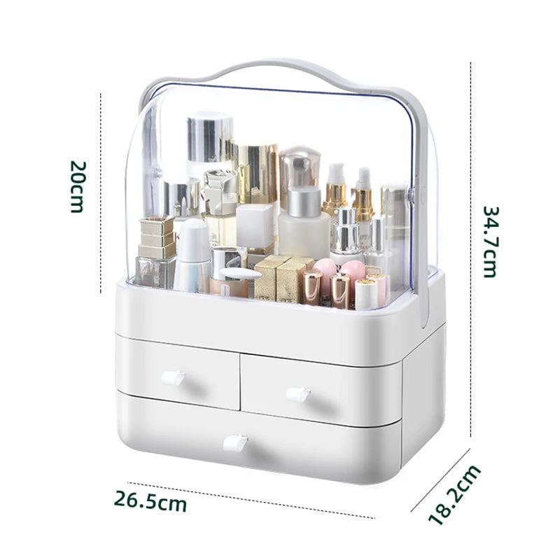 Encased Makeup Organizer with Drawers