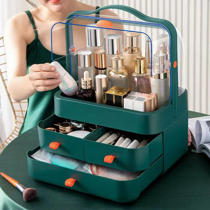 Encased Makeup Organizer with Drawers