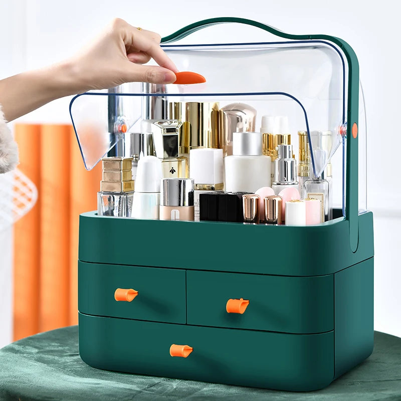 Encased Makeup Organizer with Drawers