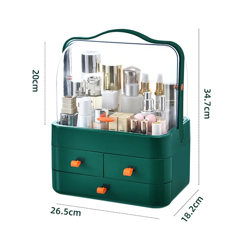 Encased Makeup Organizer with Drawers